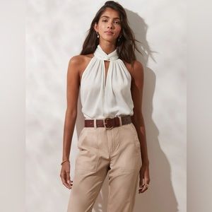 Banana Republic size small twist neck halter NWOT